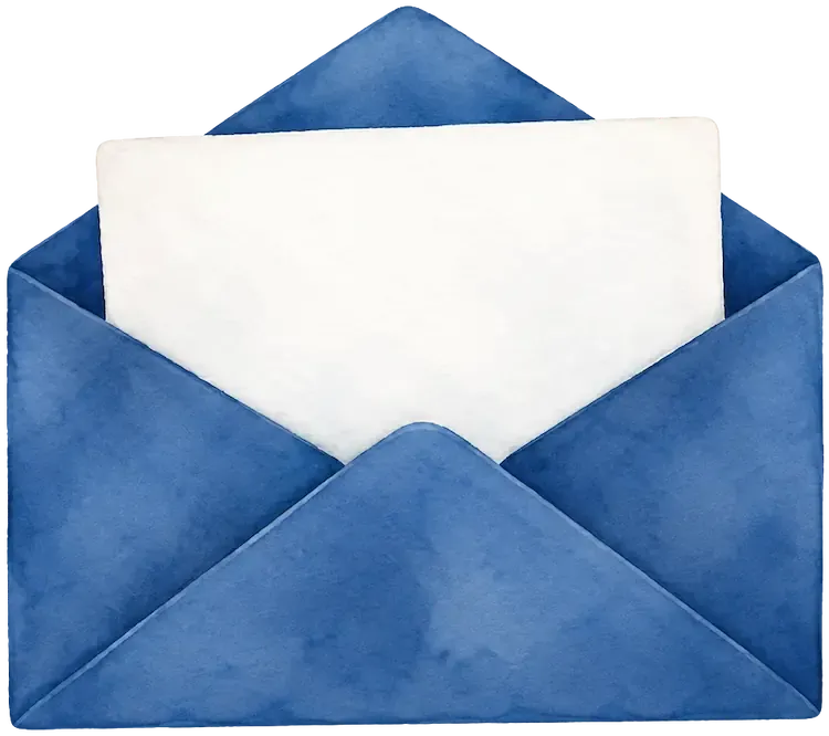 Illustration d’enveloppe pour prendre contact